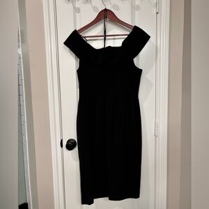 Calvin Klein Off The Shoulder Little Black Dress Size 14